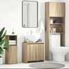 vidaXL Mobile da Bagno Rovere Sonoma 60x33x61 cm Legno Multistrato