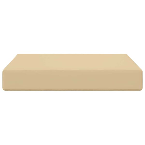 vidaXL Cuscino per divano da esterno Beige 60 x 60 x 8 cm Poliestere