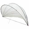vidaXL Dome Piscina Grigio e arancione 592 x 590 x 275 cm