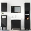 vidaXL Mobile Lavabo Nero 58x33x60 cm in Legno Multistrato