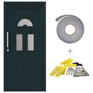 vidaXL Porta di Ingresso Bianca 110x210 cm