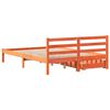 vidaXL Letto senza Materasso Marrone Cera 160x200 cm in Legno di Pino