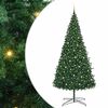 vidaXL Albero di Natale con luci a corde decorative Verde 400 cm PVC