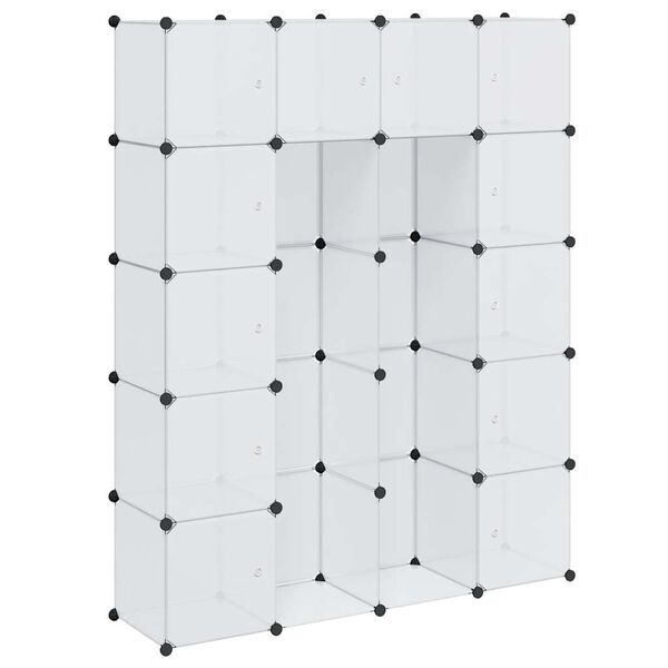 vidaXL Armadietto Modulare 14 Scomparti Bianco 37 x 146 x 180,5 cm