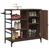 vidaXL Carrello da Cucina Rovere Marrone 87,5x38,5x84,5 cm Multistrato