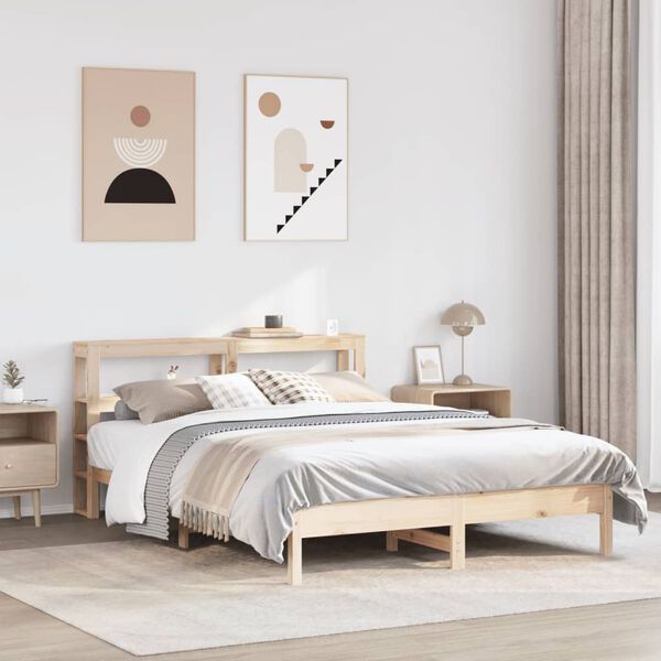 vidaXL Letto senza Materasso 160x200 cm in Legno Massello di Pino