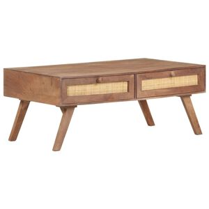 vidaXL Tavolino da Salotto 100x60x40cm in Legno Massello di Mango