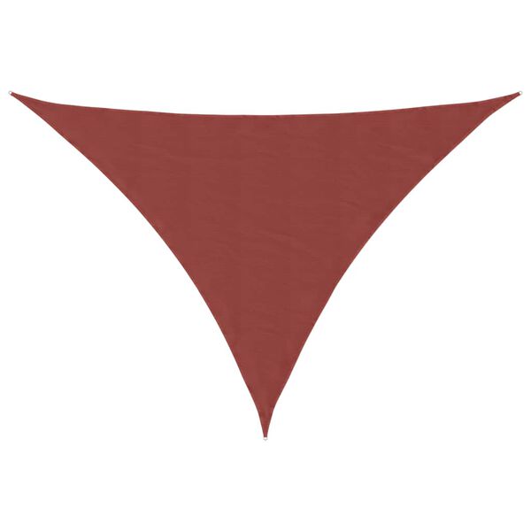 vidaXL Parasole a Vela Tessuto Oxford Triangolare 3x4x5 m Terracotta