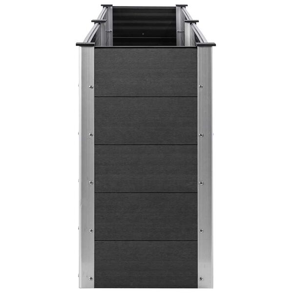vidaXL Fioriera Rialzata da Giardino 200x50x91 cm in WPC Grigio