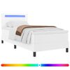 vidaXL Letto a molle con materasso Bianco 90 x 190 cm Pelle sintetica