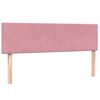vidaXL Giroletto a Molle con Materasso Rosa 160x210 cm in Velluto
