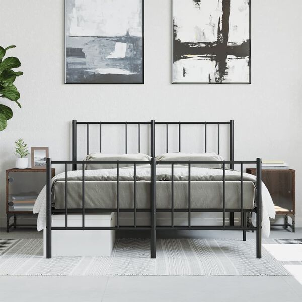 vidaXL Comodini con Ante in Vetro 2pz Rovere Marrone 35x37x50 cm