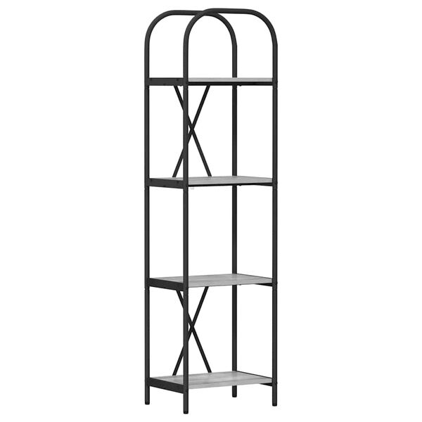 vidaXL Libreria Grigio Sonoma 40 x 30 x 146 cm Legno multistrato