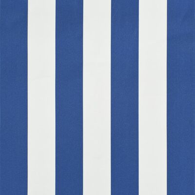 vidaXL Tenda da Sole Retrattile 400x150 cm Blu e Bianco
