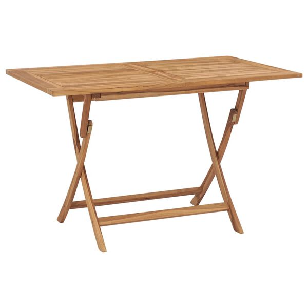 vidaXL Set da Pranzo da Giardino 7 pz in Legno Massello di Teak