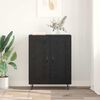 vidaXL Credenza Rovere Nero 69,5 x 34 x 90 cm