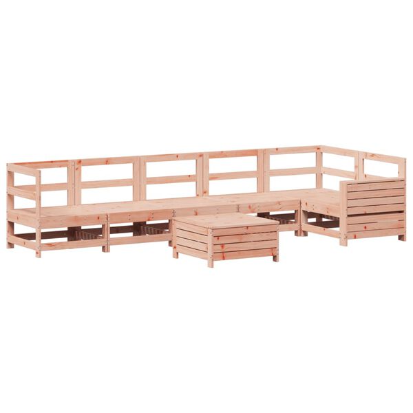 vidaXL Set Divani da Giardino 7 pz in Legno Massello Abete Douglas