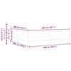 vidaXL Letto a molle con materasso Blu Scuro 200 x 200 cm Tessuto