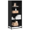vidaXL Libreria Nera 60x35x139 cm in Truciolato