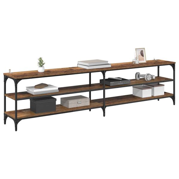 vidaXL Mobile TV Legno vecchio 200 x 30 x 50 cm