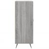 vidaXL Credenza Grigio Sonoma 34,5x34x90 cm in Legno Multistrato