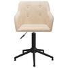 vidaXL Sedie da Pranzo Girevoli 6 pz Crema in Tessuto