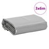vidaXL Telone Grigio 3x6 m 650 g/m&sup2;