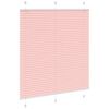 vidaXL Tenda Plissettata Rosa 115x100 cm Larghezza Tessuto 114,4 cm