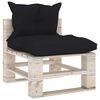 vidaXL Set Salotto Giardino su Pallet Cuscini 5 pz in Legno di Pino