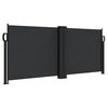 vidaXL Tenda da Sole Laterale Retrattile Nera 100x1000 cm