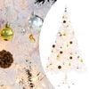 vidaXL Albero di Natale Preilluminato con Palline Bianco 150 cm