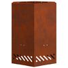 vidaXL Focolare Senza Fumi Marrone 38 x 38 x 51 cm