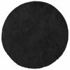 vidaXL Tappeto Shaggy a Pelo Lungo NAVARRA Nero 100x100 cm poliestere