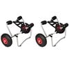 vidaXL Carrello per Kayak 2 pz Alluminio