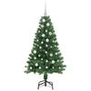 vidaXL Albero di Natale artificiale con 150 LED Verde 150 cm