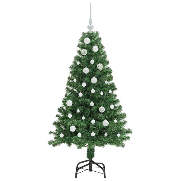 vidaXL Albero di Natale artificiale con 150 LED Verde 150 cm