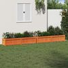 vidaXL Fioriere da Giardino 2pz Marrone Cera Legno Massello di Pino