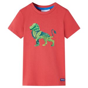 vidaXL Maglietta da Bambino Rossa 128