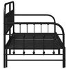 vidaXL Struttura per letto di giorno Nero 107 x 203 cm