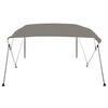 vidaXL Bimini di Prua con Tendalino 4 Archi Grigio 243x244x137 cm