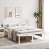 vidaXL Letto per Anziani Bianco 135x190 cm Double in Legno di Pino