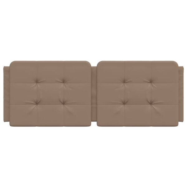 vidaXL Cuscino Testiera Zadar Cappuccino 140 cm in Similpelle