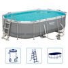Bestway Set Piscina Ovale Power Steel 488x305x107 cm 56448