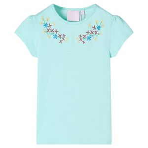 vidaXL Maglietta da Bambina Acqua Chiaro 128