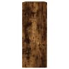 vidaXL Armadietti a Parete 2 pz Rovere Fumo in Legno Multistrato
