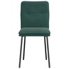 vidaXL Sedie da Pranzo 2 pz Verde Scuro in Velluto
