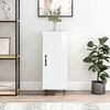 vidaXL Credenza Bianco Lucido 34,5x34x90 cm in Legno Multistrato
