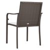 vidaXL Sedie da Giardino con Cuscini 6pz Marroni 56x59x84cm Polyrattan