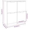 vidaXL Credenza Nera 60x30x70 cm in Legno Multistrato