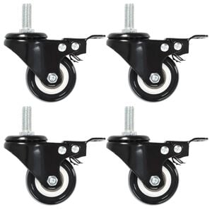 vidaXL Ruote Girevoli con Doppio Freno 4 pz 50 mm